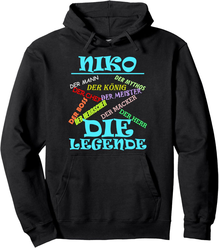 Lustiger Männer Name Vorname Niko mit Spruch zu Weihnachten Pullover Hoodie