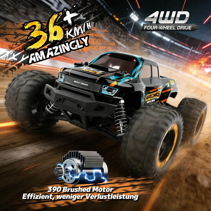 HAIBOXING Ferngesteuertes Auto 4WD RC Auto 1:16 36km/hHochgeschwindigkeits RC Monster Truck 2,4 GHz