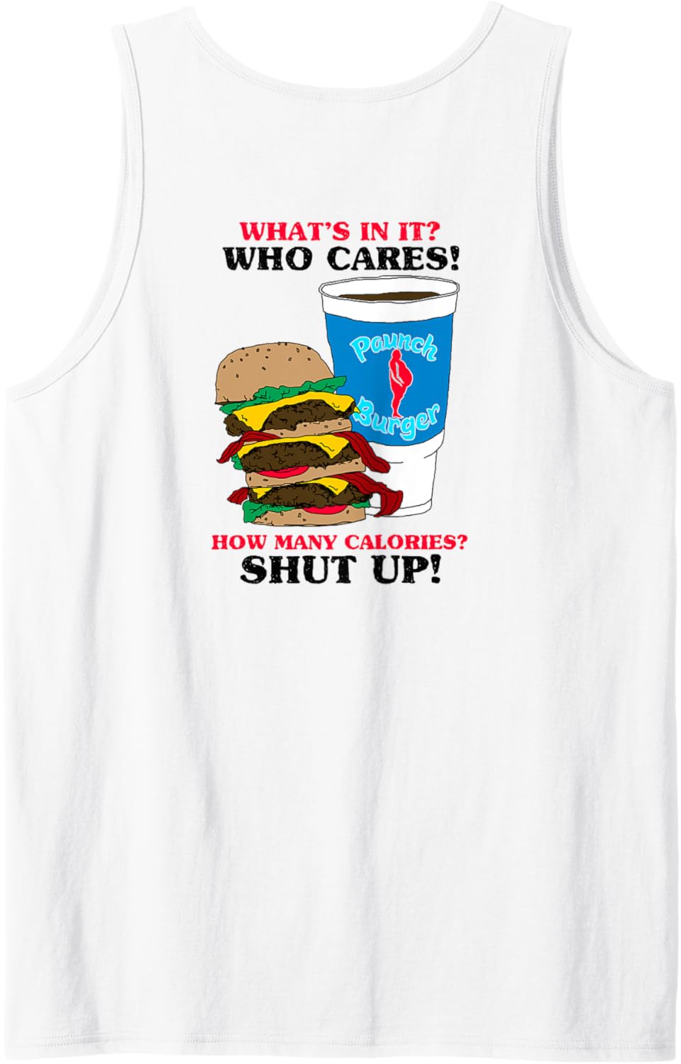 Parks &amp; Recreation Paunch Burger Tank Top