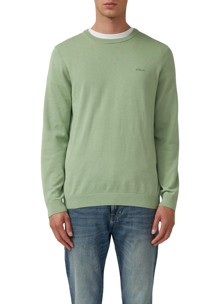 s.Oliver Herren 2143173 Pullover XXL Grün, XXL Gr&amp;