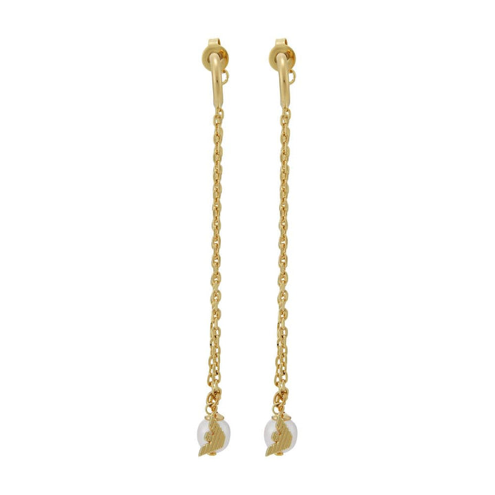 Emporio Armani Damen Ohrringe mit Messingverschluss Gold-Ton, Gold-Ton