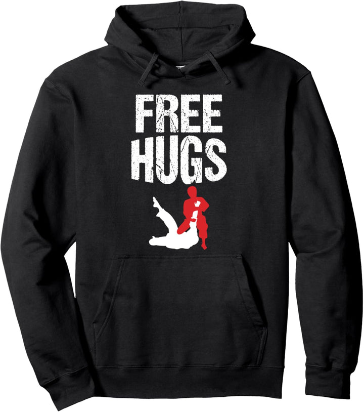 Cute Free Hugs Jiu Jitsu BJJ Martial Arts Pullover Hoodie