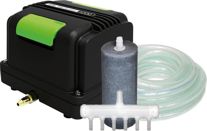 Velda 125080 Professionelles Belüftungsset für Teiche bis 3000 Liter, 15 Watt, Silenta Pro Air 1200