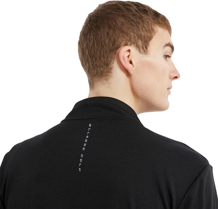 Ellesse Herren Rolbi Anti-Odour-Feuchtigkeitsdocht 1/2 Zip-Golf-Pullover XL Schwarz, XL Schwarz