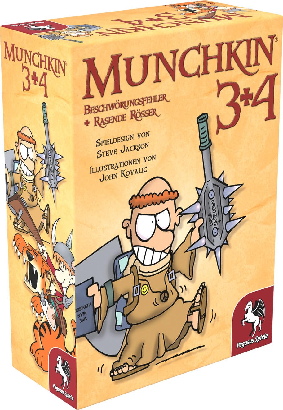 Pegasus Spiele 17224G - Munchkin 3+4 Single, Single