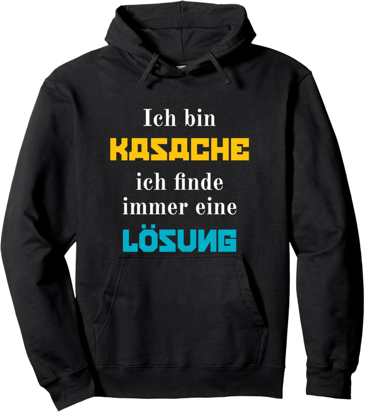 Ich bin Kasache ich finde immer eine Lösung Kasachstan Pullover Hoodie