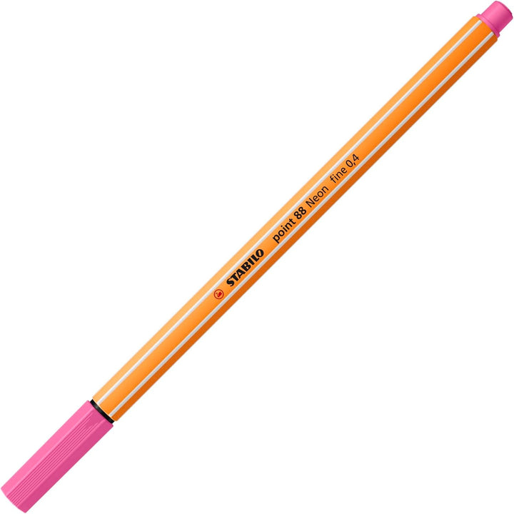Fineliner - STABILO point 88 - 50er Metalletui - mit 47 verschiedenen Farben - 2x blau, rot, schwarz