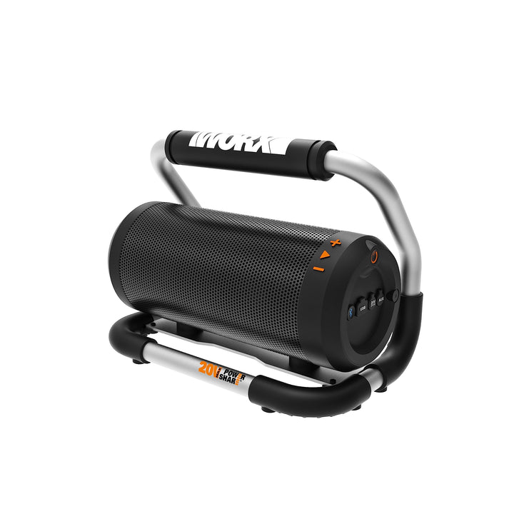 WORX WX009.9 Bluetooth Akku-Lautsprecher 20V - AUX-In Anschluss & USB Port - Laufzeit ca. 10 Stunden