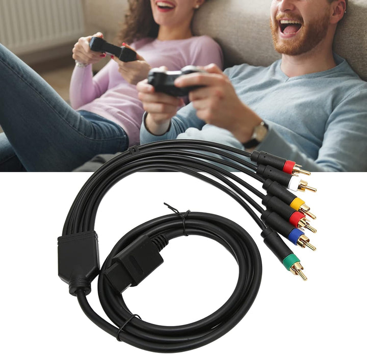RGB RGBS Stabiles Komponenten-AV-Kabel mit Hoher Flexibilität und 4 BNC-Köpfen für NGC N64 SFC SNES-