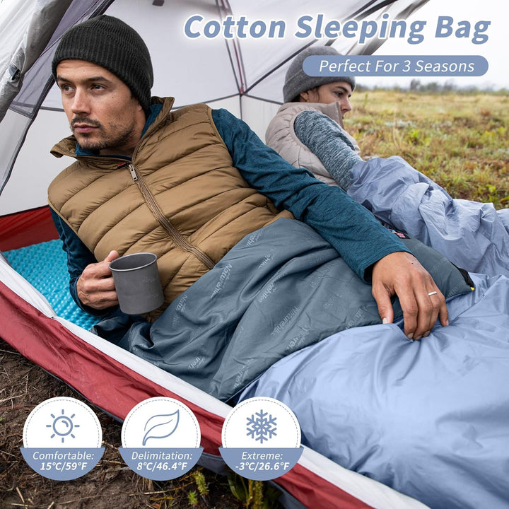 Naturehike Schlafsack Ultraleicht Mini Kleines Ultraleicht 680/760g für 3 Jahreszeiten mit 190x75/20