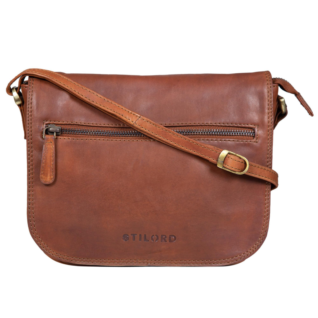 STILORD 'Elsa' Umhängetasche Damen Leder klein Handtasche Frauen Vintage kleine Damentasche Ausgehen