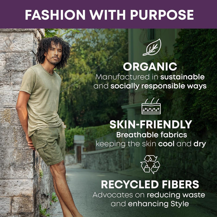 Living Crafts - Charlie | Sweat-Shorts - Bequemer Schnitt, Bio-Baumwolle, Elastischer Bund, Seitenta
