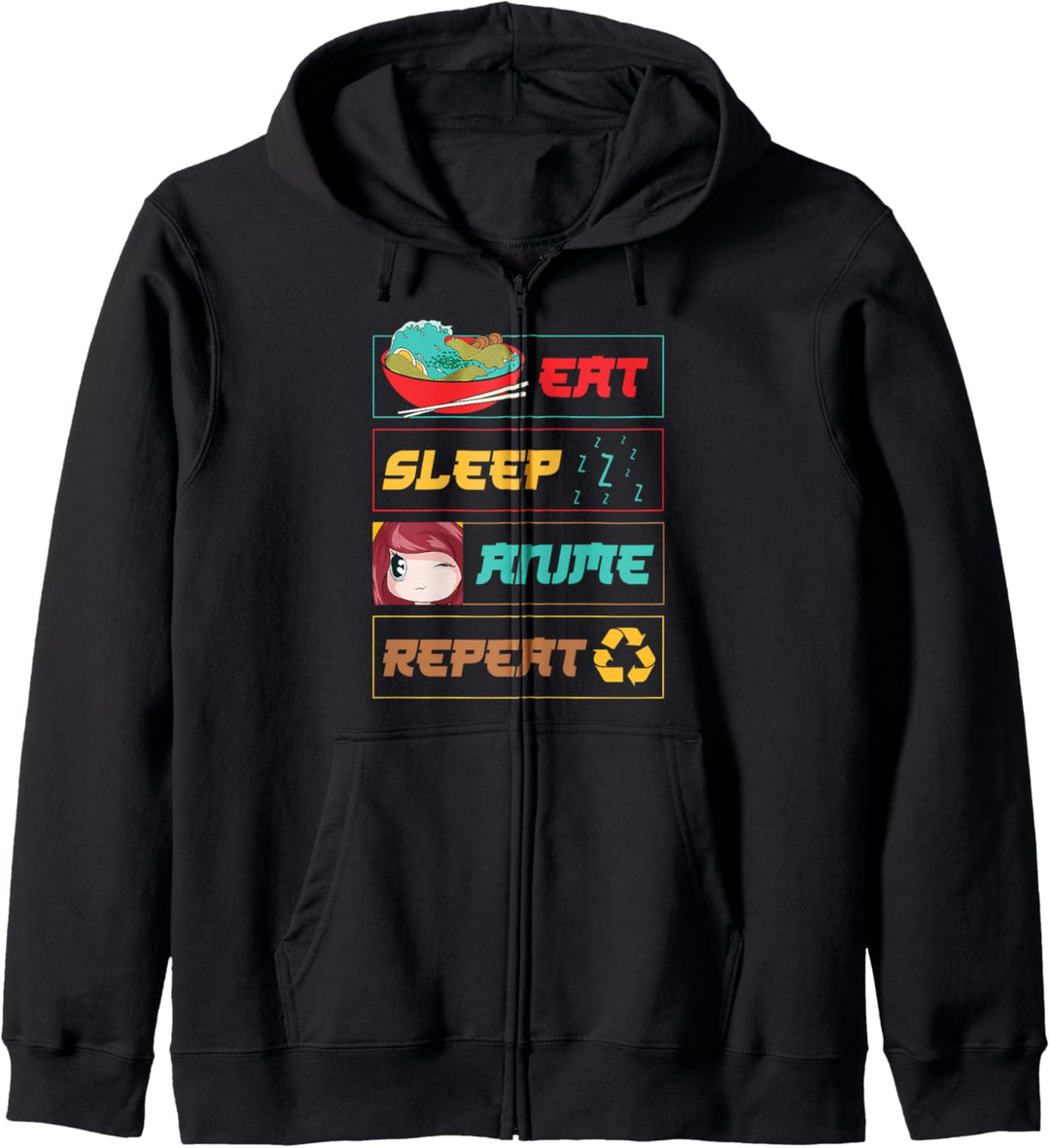 Ramen Japanische Nudelsuppe Manga Kawaii Japan Otaku Anime Kapuzenjacke