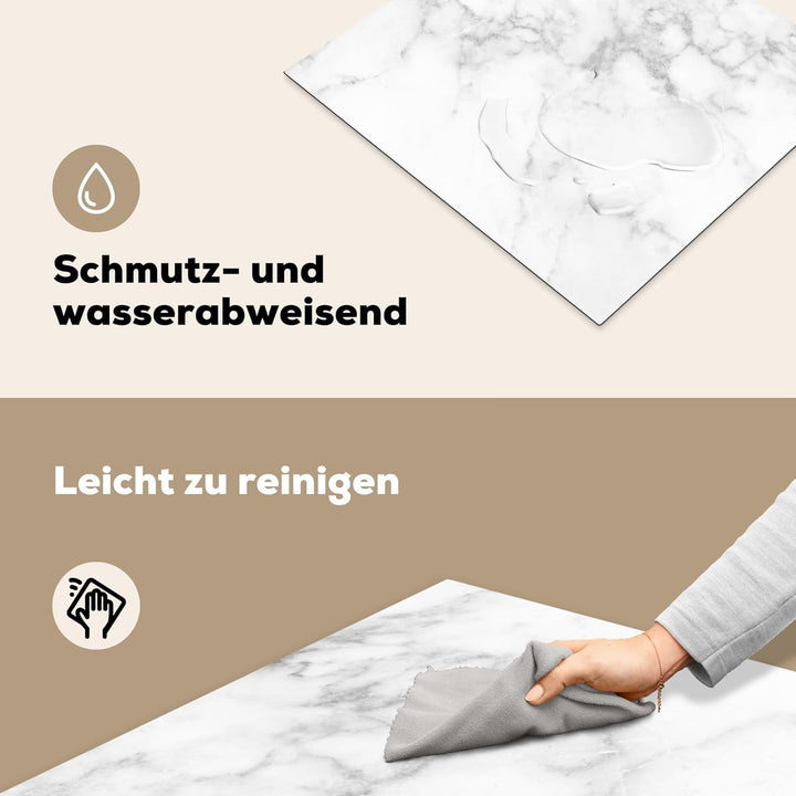 KitchenYeah© Herdabdeckplatte Einteilig Ceranfeld Abdeckplatte für Induktionsschutz Ceranfeldabdecku