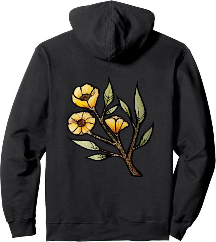 Sunny Day Flower Art Garden Flowers Gartenarbeit Pullover Hoodie