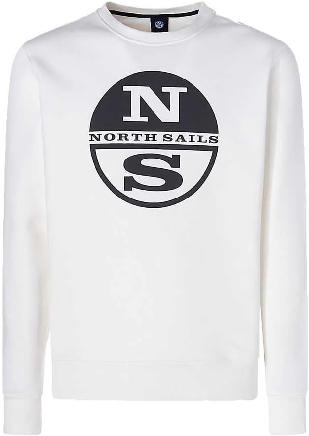 NORTH SAILS Herren Crewneck Sweatshirt, Marshmallow