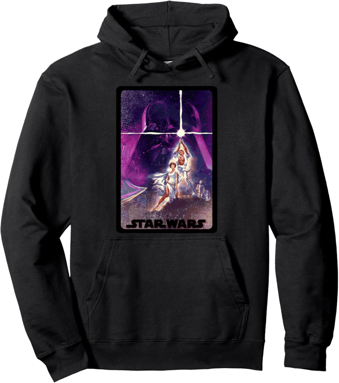 Star Wars Classic Stance Pastel Background Movie Poster Pullover Hoodie
