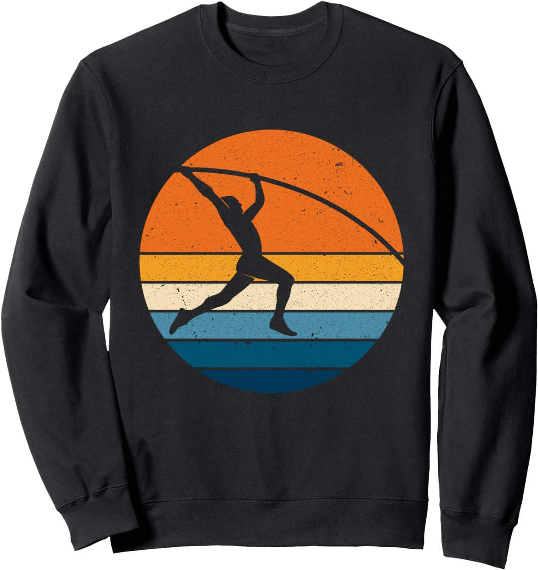 Leichtathletik Sport Retro Vintage Sonnenuntergang Sweatshirt