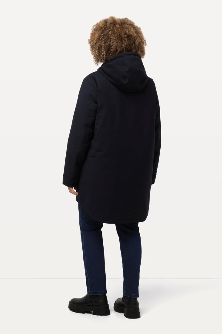 Ulla Popken Damen Hyprar Funktionsjacke mit Teddyfutter Jacken 46-48 marine, 46-48 marine