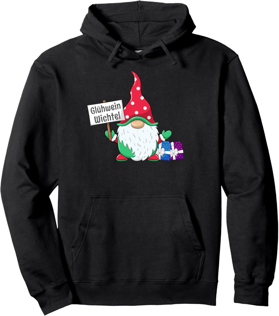 Glühwein Wichtel Partnerlook Familien Outfit Weihnachten Pullover Hoodie
