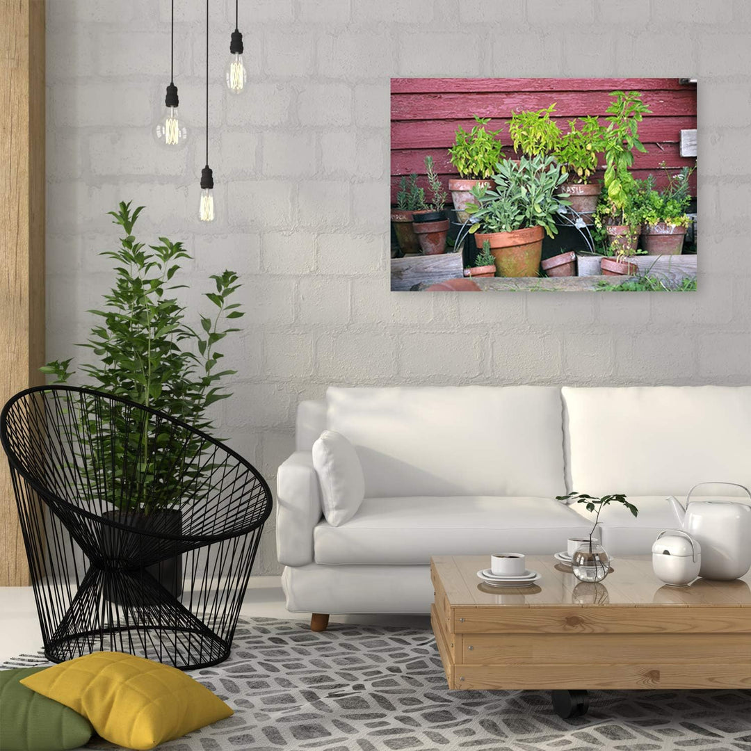 Feeby Wandbild Pflanzen Druckbild Leinwandbild für Wohnung mehrfarbig 100x70 cm M14331 100x70 cm, M1