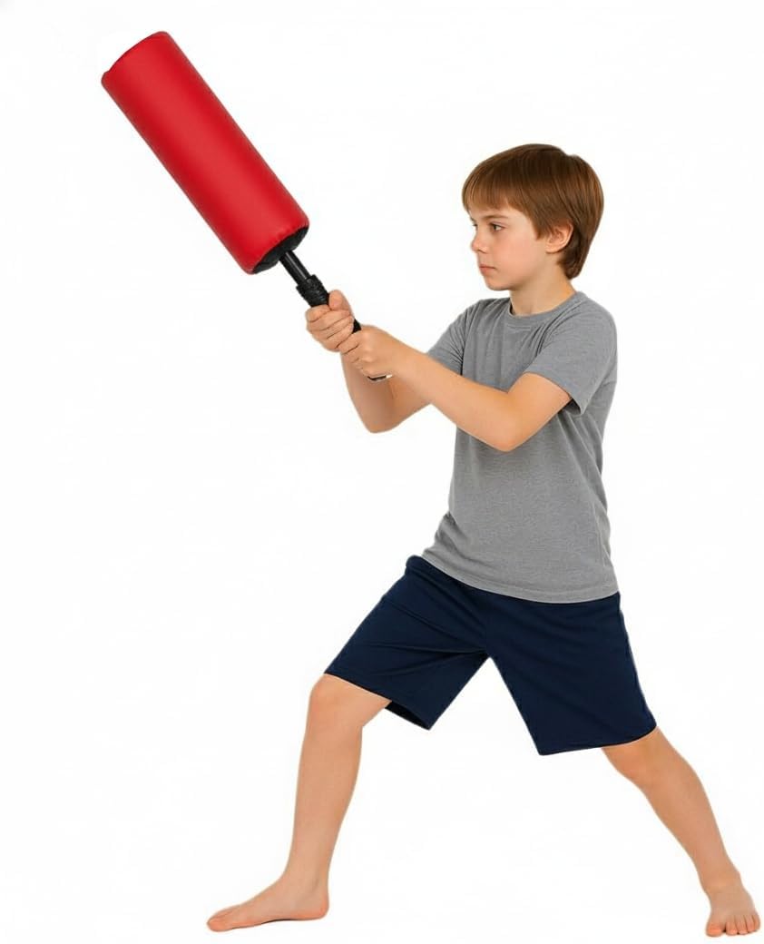 BAY Blocker 65 cm rot Schlagpolster mit Stiel Griff Box Sticks Blockierer Boxen Softstick Schaumstof