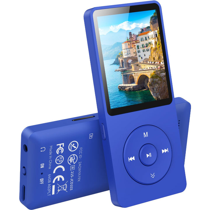 AGPTEK 64GB MP3 Player Bluetooth 5.3 mit Lautsprecher, 40 Stunden Akkulaufzeit Kleiner und klassisch