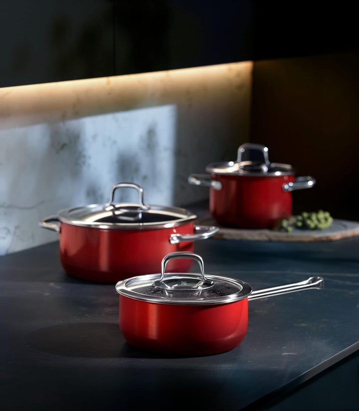 WMF Fusiontec Mineral Kochtopf gross 22 cm, Glasdeckel, Fleischtopf Induktion 4,7l, High-Tech Kerami