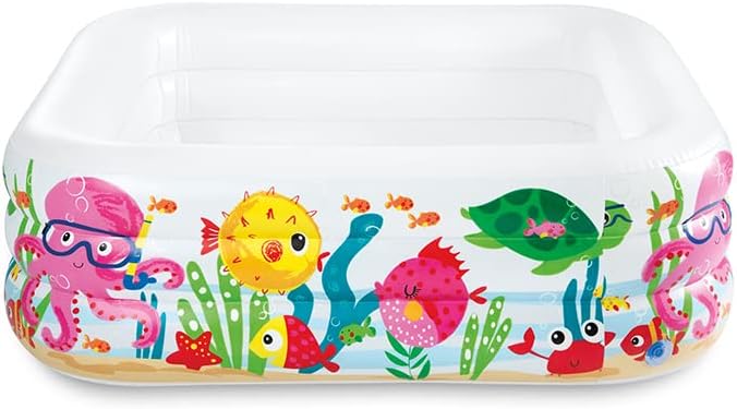 Intex 12-57471NP Clearview Aquarium Pool phthalates-free, 159 x 159 x 50 cm Single, Single