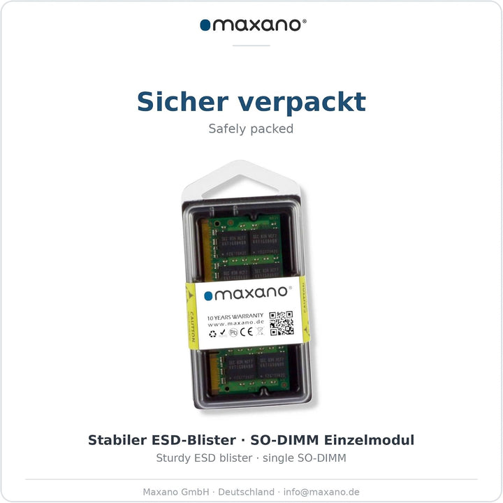 Maxano 16GB RAM kompatibel mit Synology DiskStation DS220+ (PC4-21300 SO-DIMM Arbeitsspeicher), 16GB