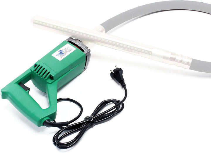 Wiltec Elektro Einhand Betonrüttler 580W, Betonverdichter für Ø 35 mm Rüttelflasche, Rüttelmotor 560