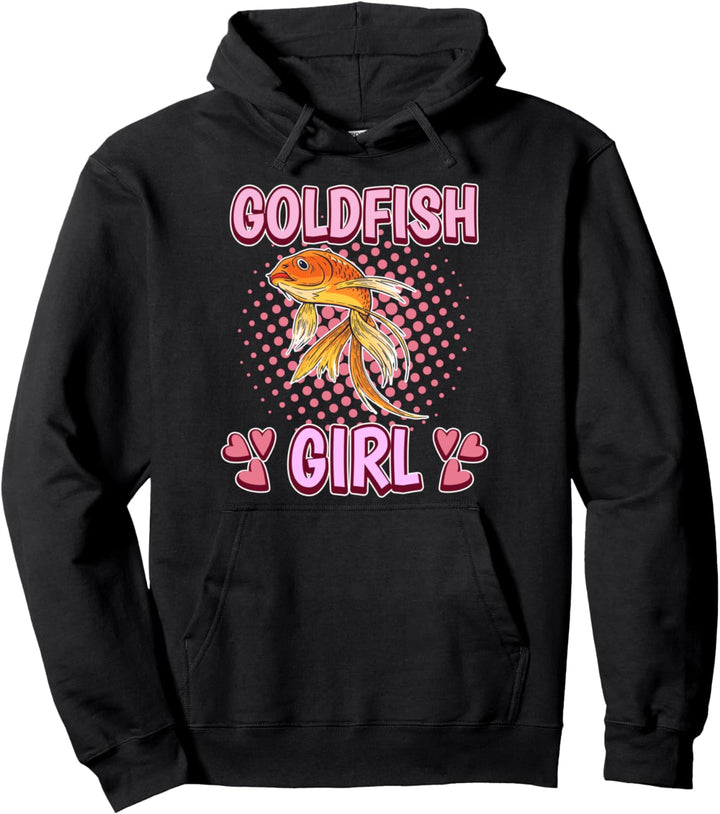 Damen Goldfish Girl Mädchen Goldfisch Pullover Hoodie