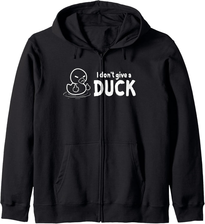 I Dont Give a Duck - Rude Funny Ente Pun Kapuzenjacke