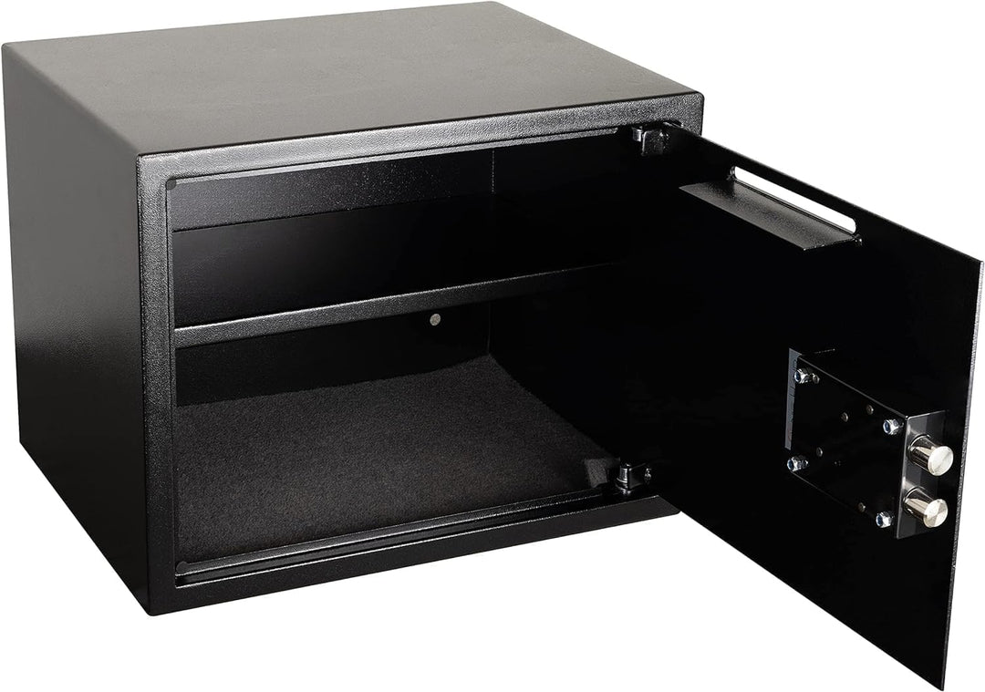 Genie Hand – Mechanische Tresorbox mit Einwurfschlitz – Doppelbartschloss (extra gross), extra gross