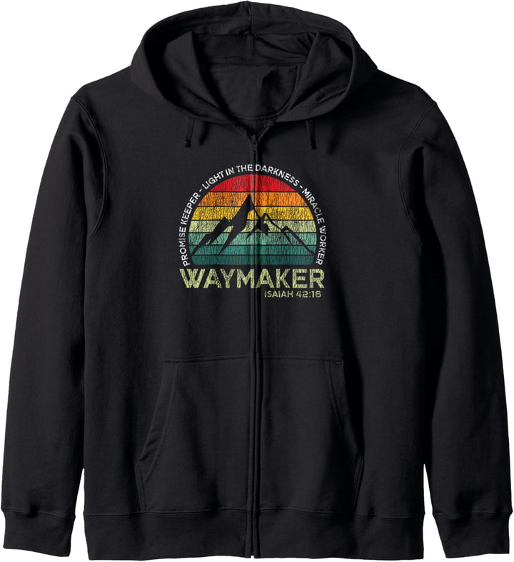 Vintage Waymaker Versprechenkeeper Miracle Worker Christian Kapuzenjacke