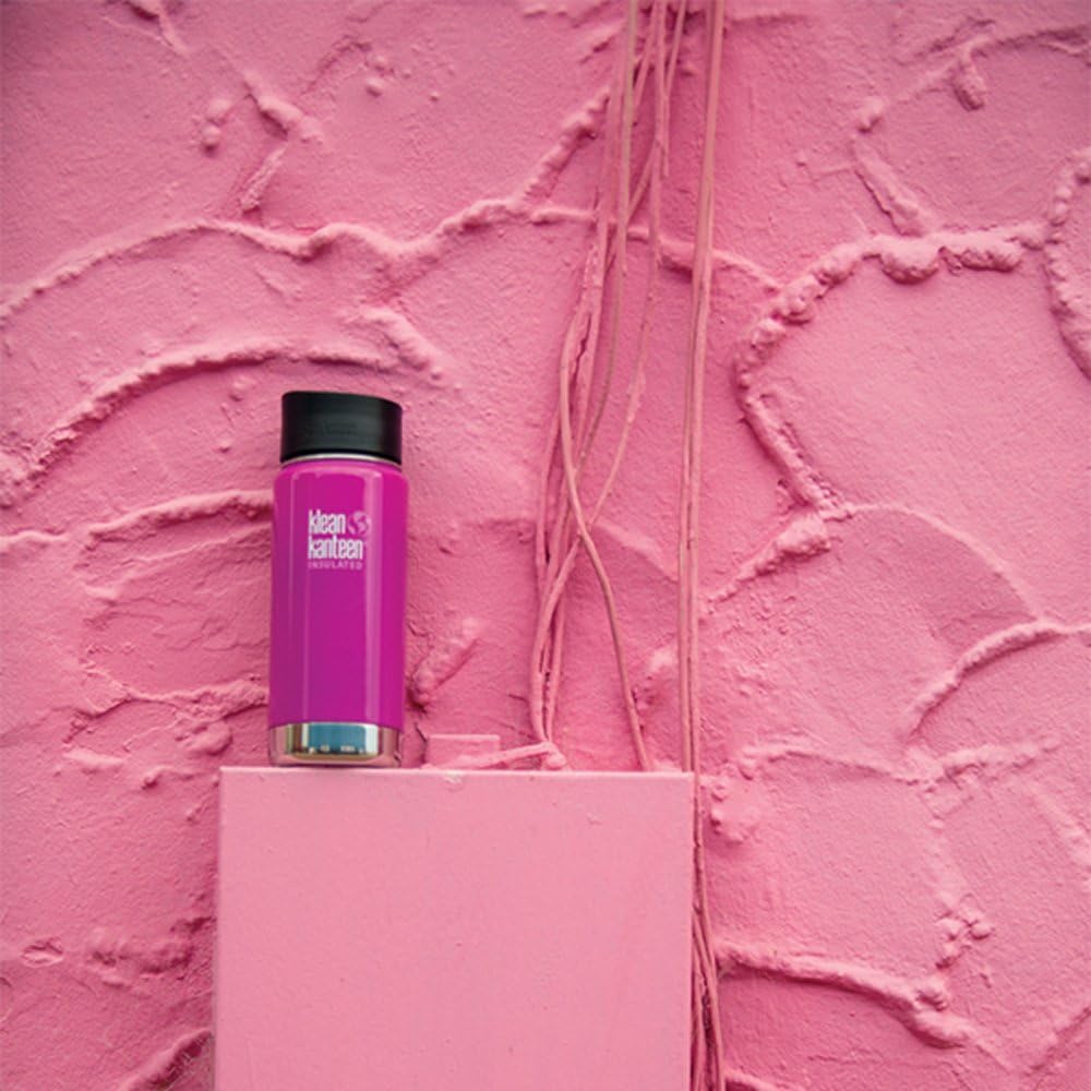 Klean Kanteen Wide Vakuumisoliert mit Cafe Cap 2.0 Trinkflasche M Wild Orchid, M Wild Orchid