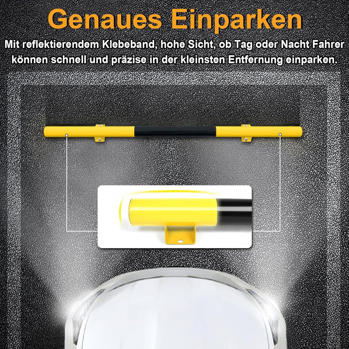 NAIZY Radstopper 1er Metall Parkstopper Parkplatzbegrenzung 180x8x9cm Parkplatzmarkierung mit Dehnsc