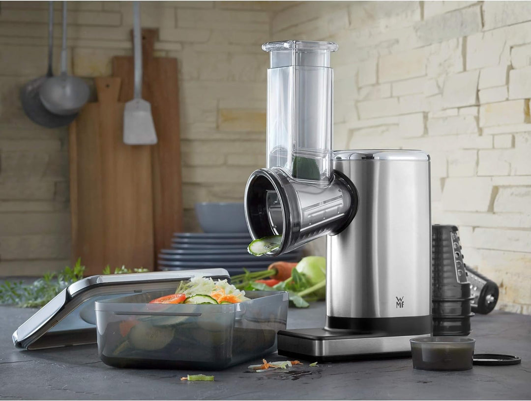 WMF Küchenminis Salat-to-go (150 W, elektrischer Gemüseschneider, 5 Einsätze) &amp; Küchenminis Mix on t