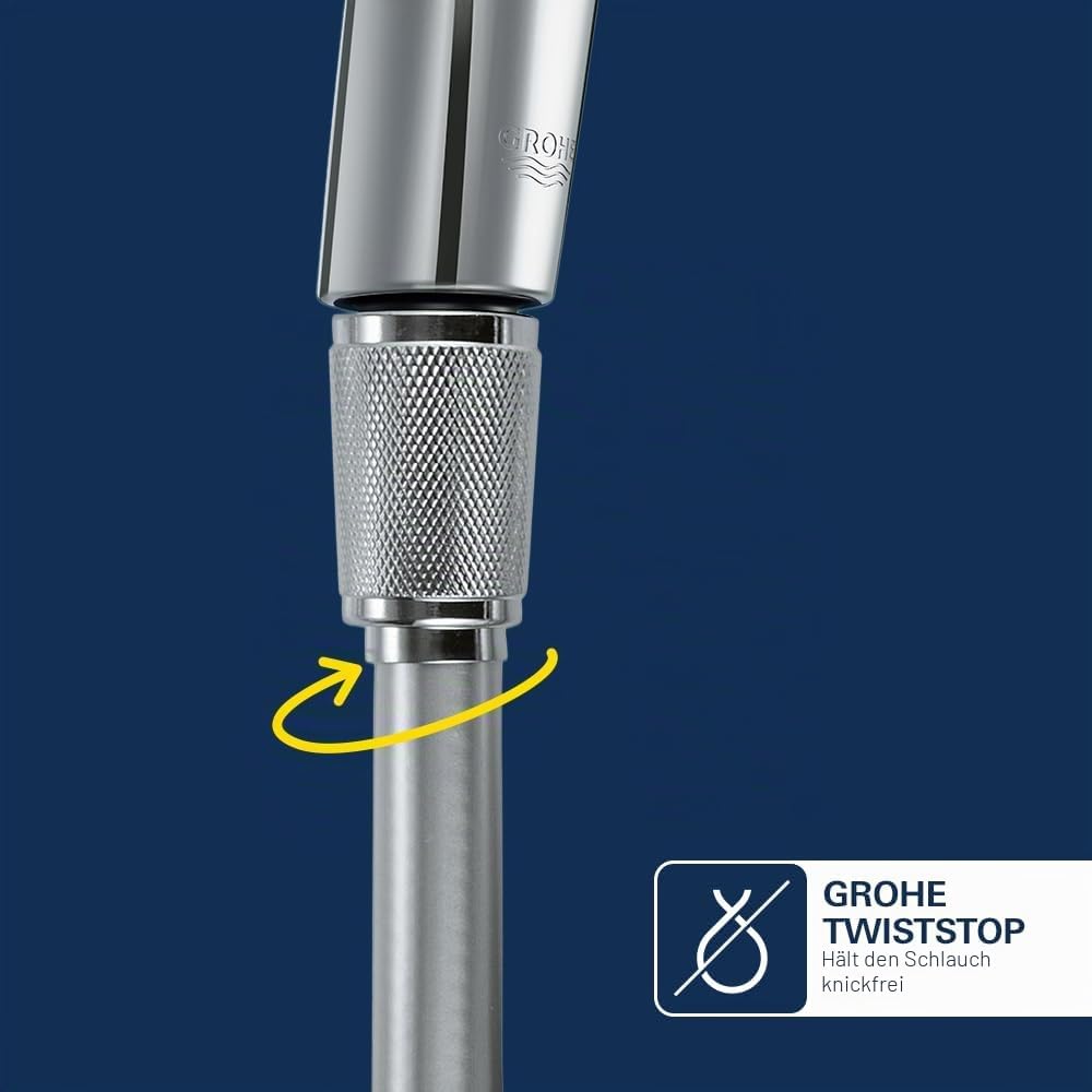 GROHE Tempesta-F - Handbrause mit Wandhalterset (1 Strahlart, Kunststoff, mit Wandhalterung und Schl