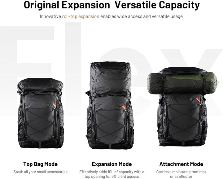 PGYTECH OnePro Flex 50L Rucksack Wasserdicht + Grösse L Kamera Einsatztasche,Kamerarucksack Set für