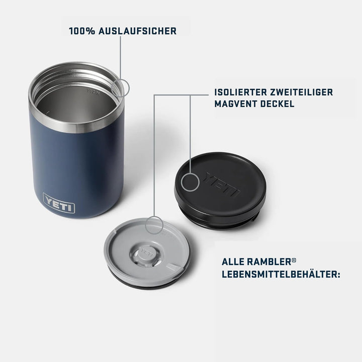 YETI Rambler Isolierter Essensbehälte, Navy, 16 oz (473 ml) Navy 16oz (473ml), Navy 16oz (473ml)