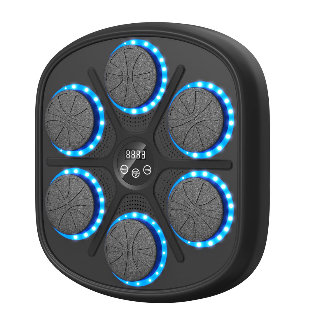 RevFit Music Boxing Machine mit LED-Lichtern, Bluetooth, 9 Geschwindigkeitsmodi &amp; Zählmodus, Elektro