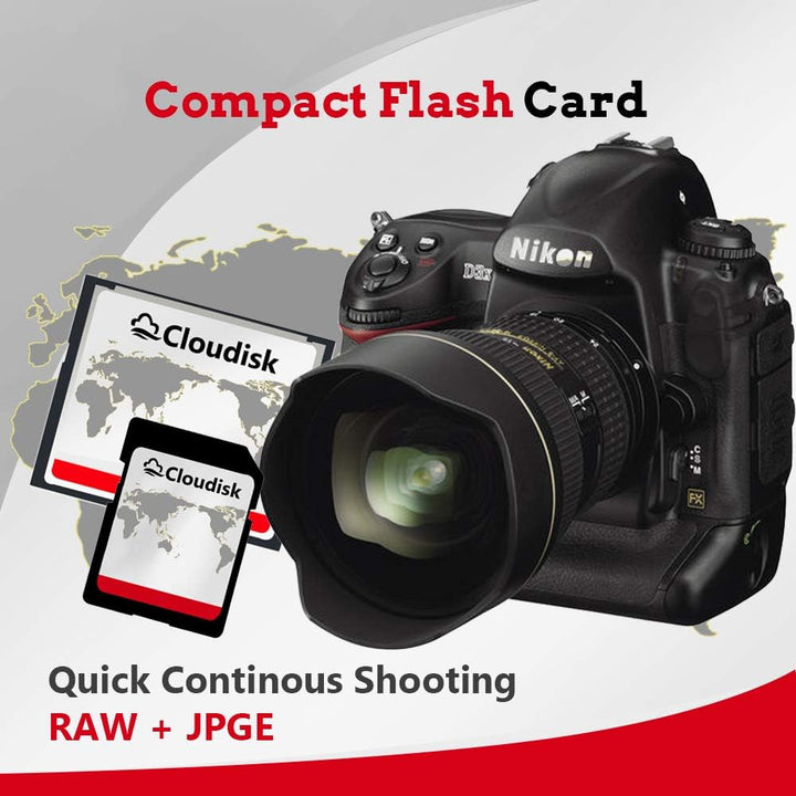 Cloudisk 1GB CF-Karte Compact Flash-Speicherkarte Leistung für Fotokameras, 1GB