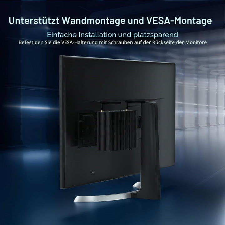 WEIDIAN Lüfterloser PC Industrie Mini PC Windows 11 Pro i5 16 GB RAM 512 GB SSD Core i5 7300U Mini D