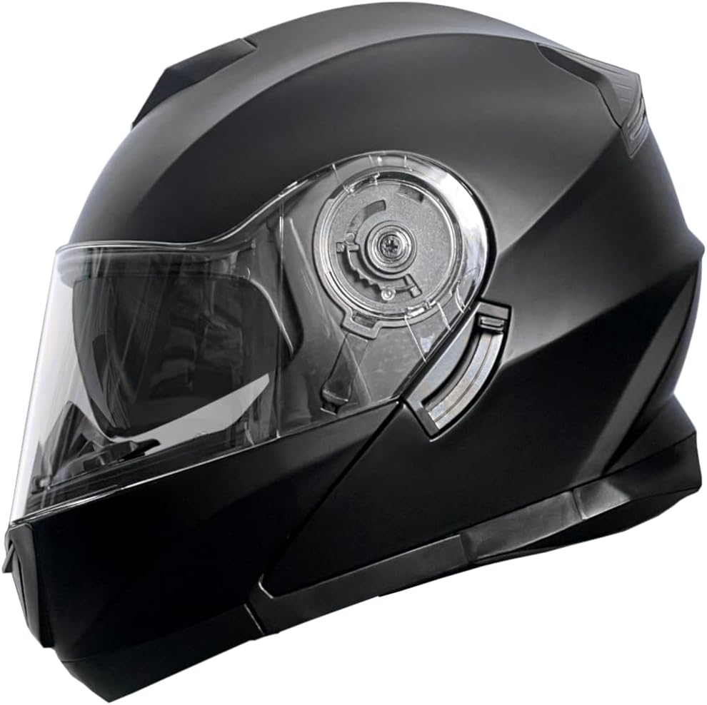RALLOX Klapphelm Motorradhelm 160 matt schwarz Grösse M Sturzhelm Helm Rollerhelm, M