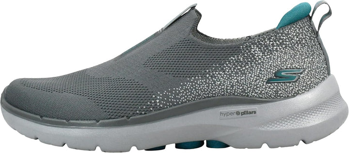 Skechers Herren Go Walk 6 Sneaker 42.5 EU X-Weit Schwarz, 42.5 EU X-Weit Schwarz