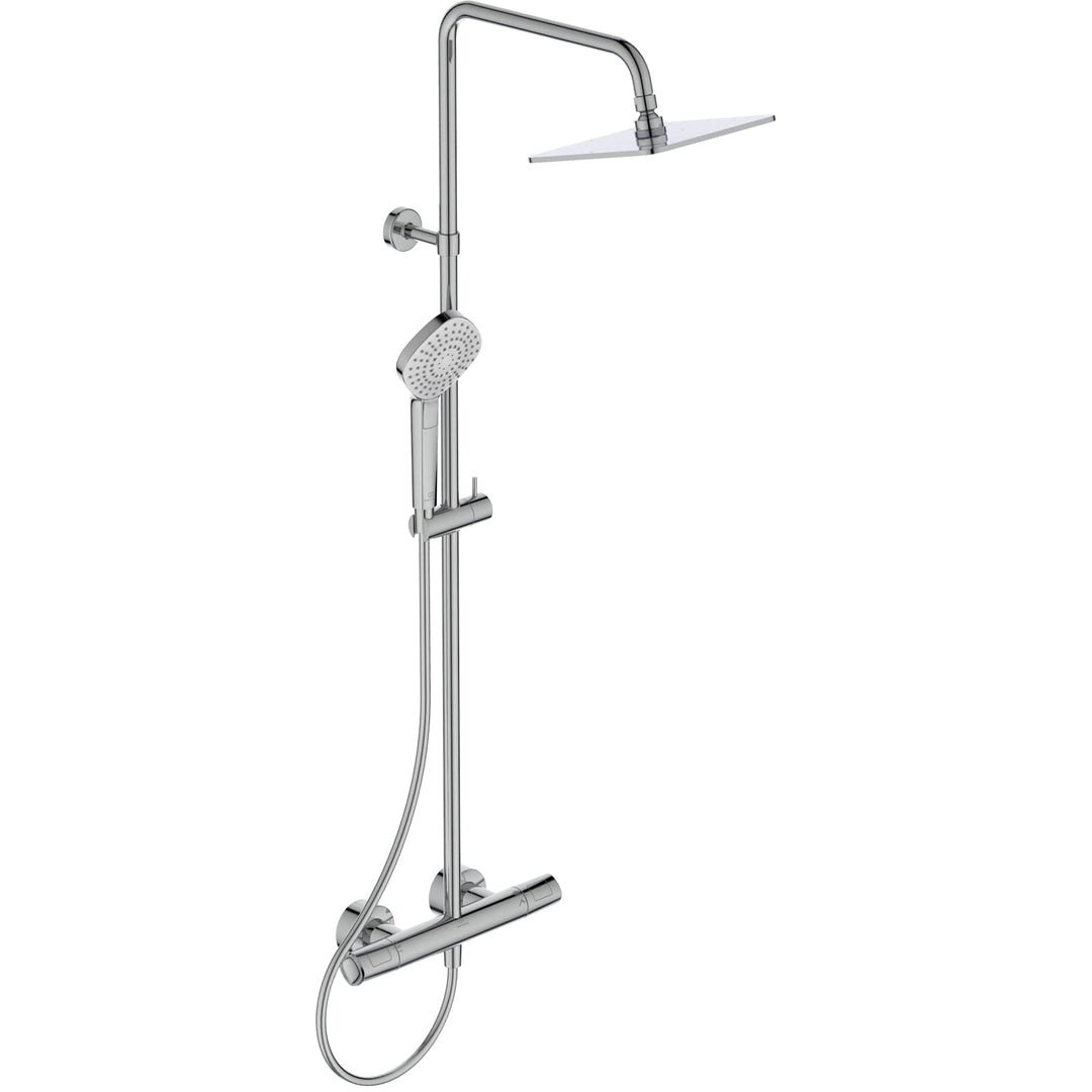 Ideal Standard A7240AA Ceratherm T100 Duschsystem Aufputz, mit Ceratherm T100 Brausethermostat