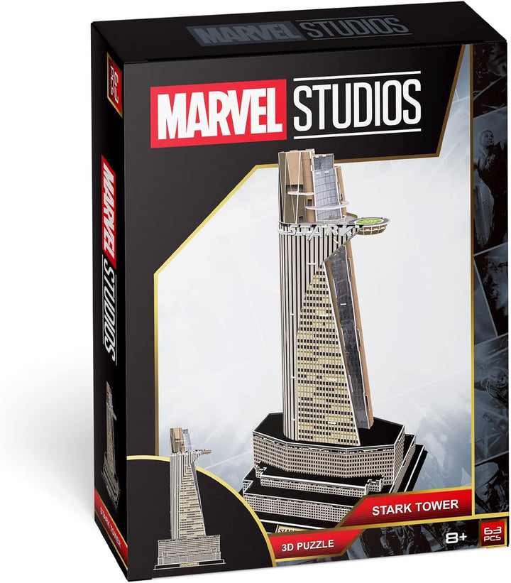 University Games 5056015085520 Marvel Studios: Stark Tower 3D-Puzzle