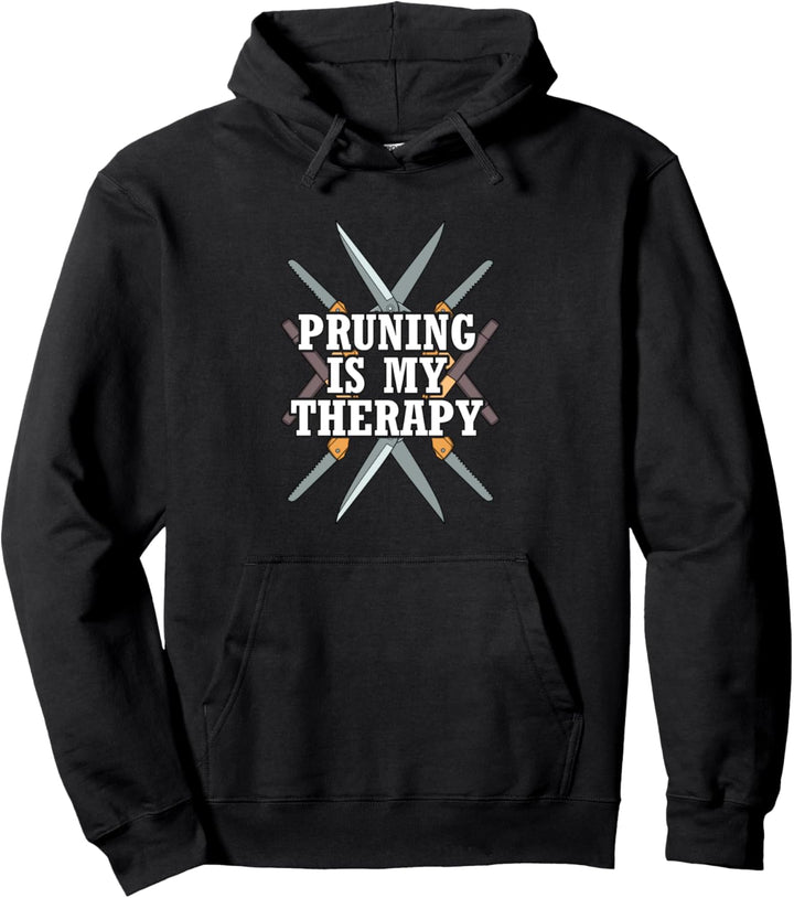 Bäume Trimmen als Therapie Ironisch Baumpfleger Pullover Hoodie