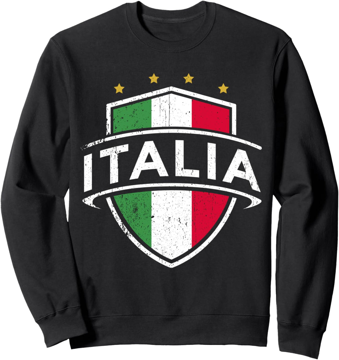 ITALIA Europa Italienische Flagge Fussball Italien Fan Sweatshirt